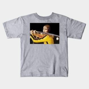 Leonardo Da Vinci's Lady with an Ermine & Beatrix Kiddo (Black Mamba) from Kill Bill Kids T-Shirt